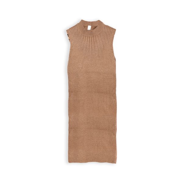 Knitwear Dress 252413 - Camel 6-14 Years - Image 3