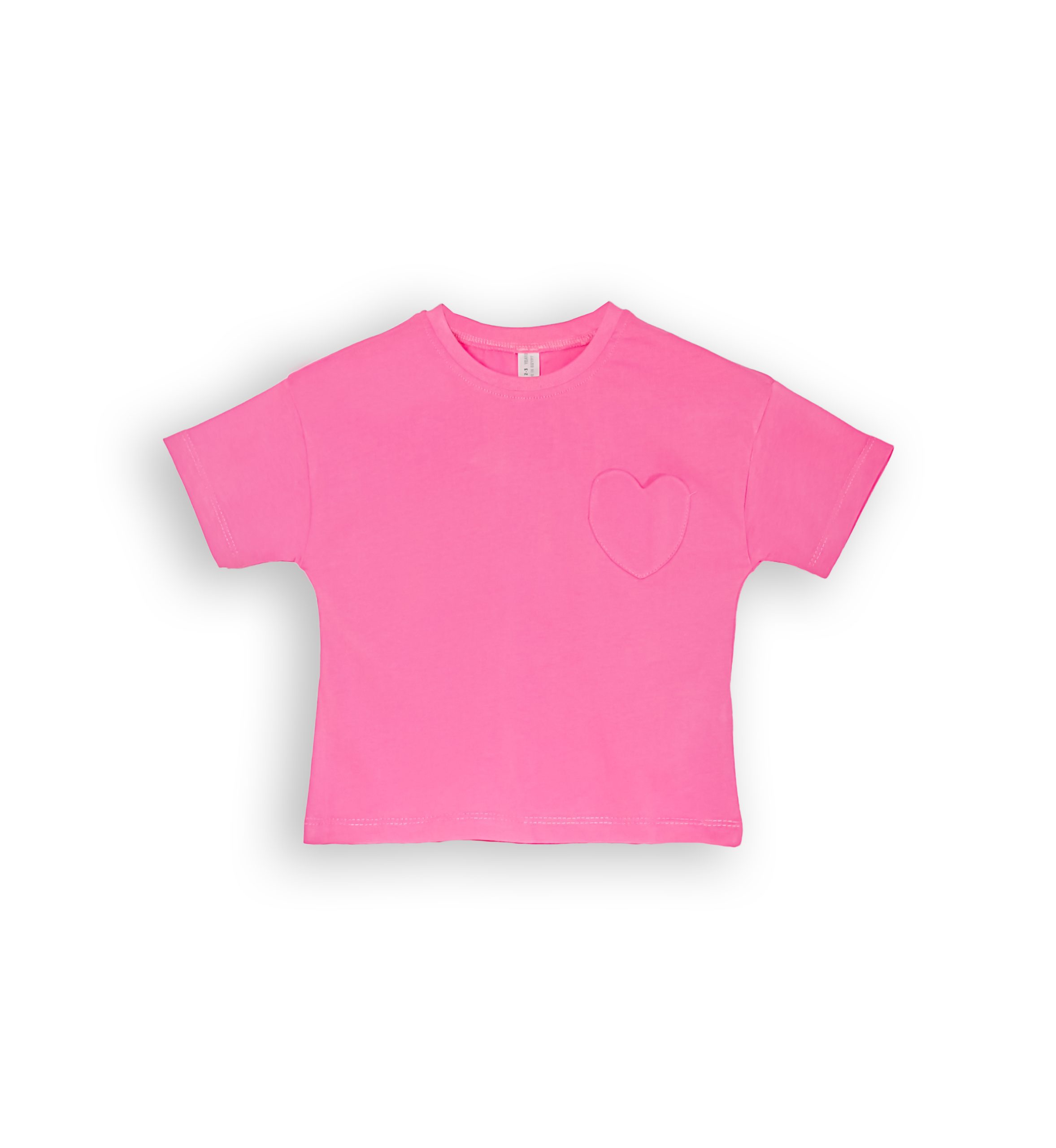 261056 FU Cotton T-shirt 261056 - Fuscia 2-5 Years - Image 1
