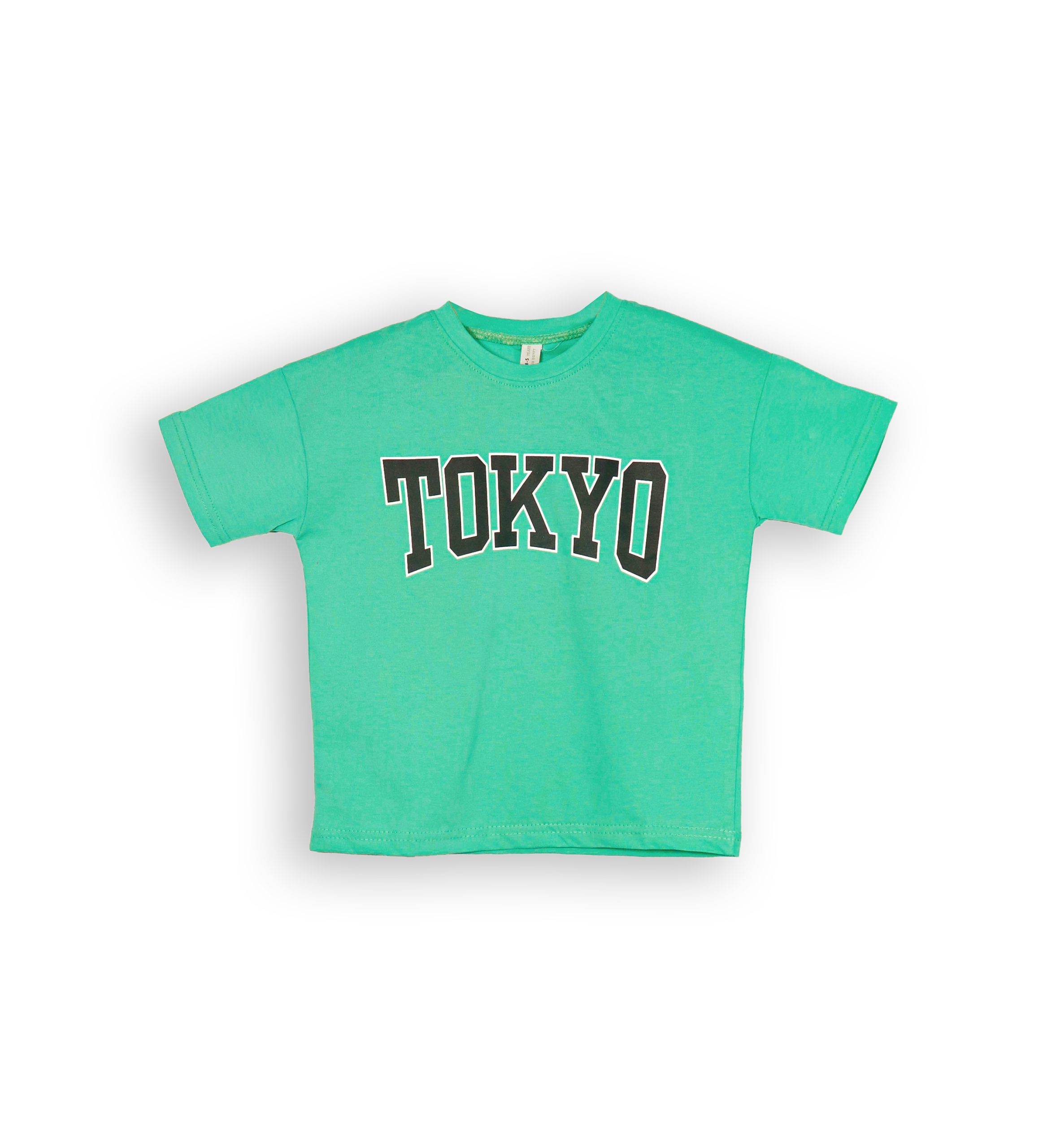 261062 MG Cotton T-shirt For Boys 261062 - Mint Green 9 Months - 5 Years - Image 1