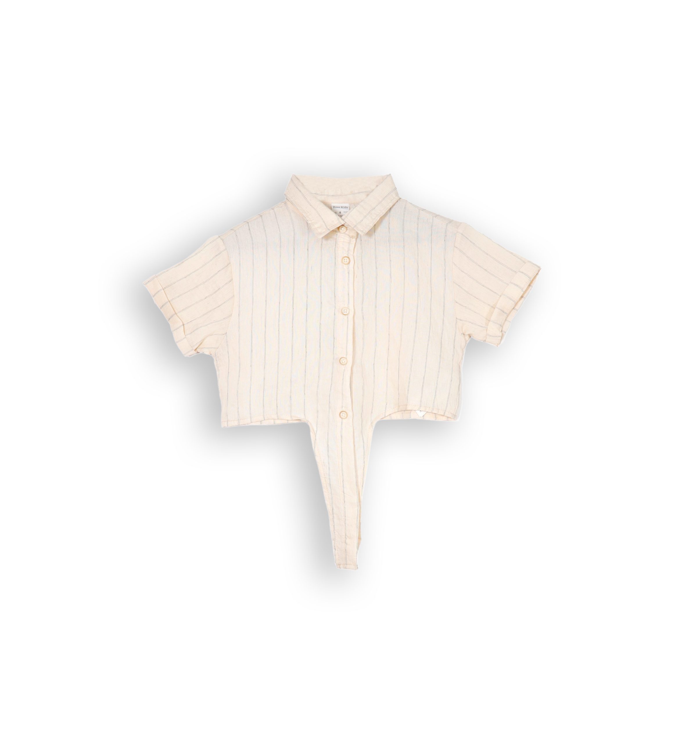 261208 BG Linen Blouse 261208 - Beige 6-14 Years - Image 1