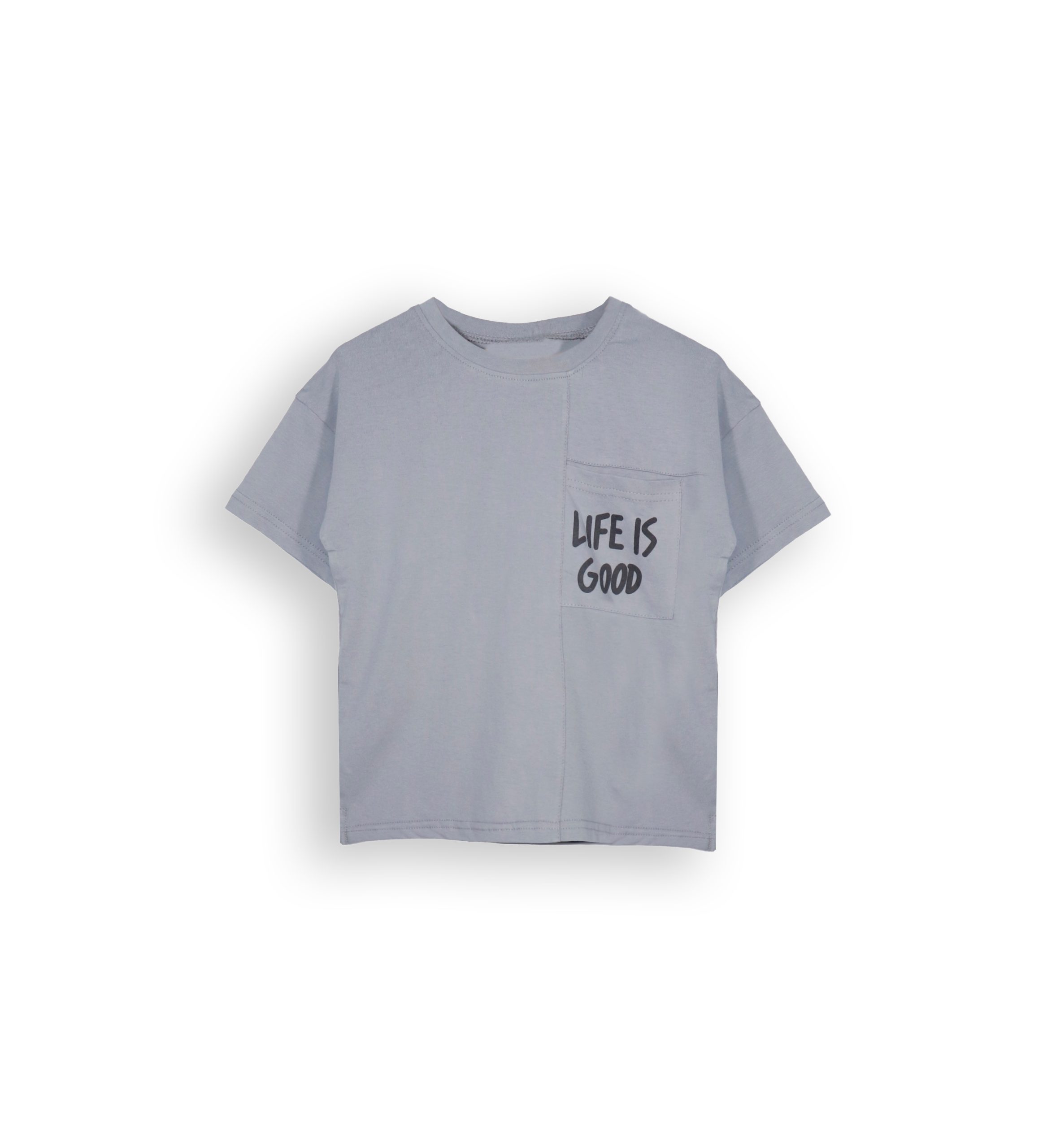 261228 gy Cotton T-shirt 261228 - Gray 6-14 Years - Image 1