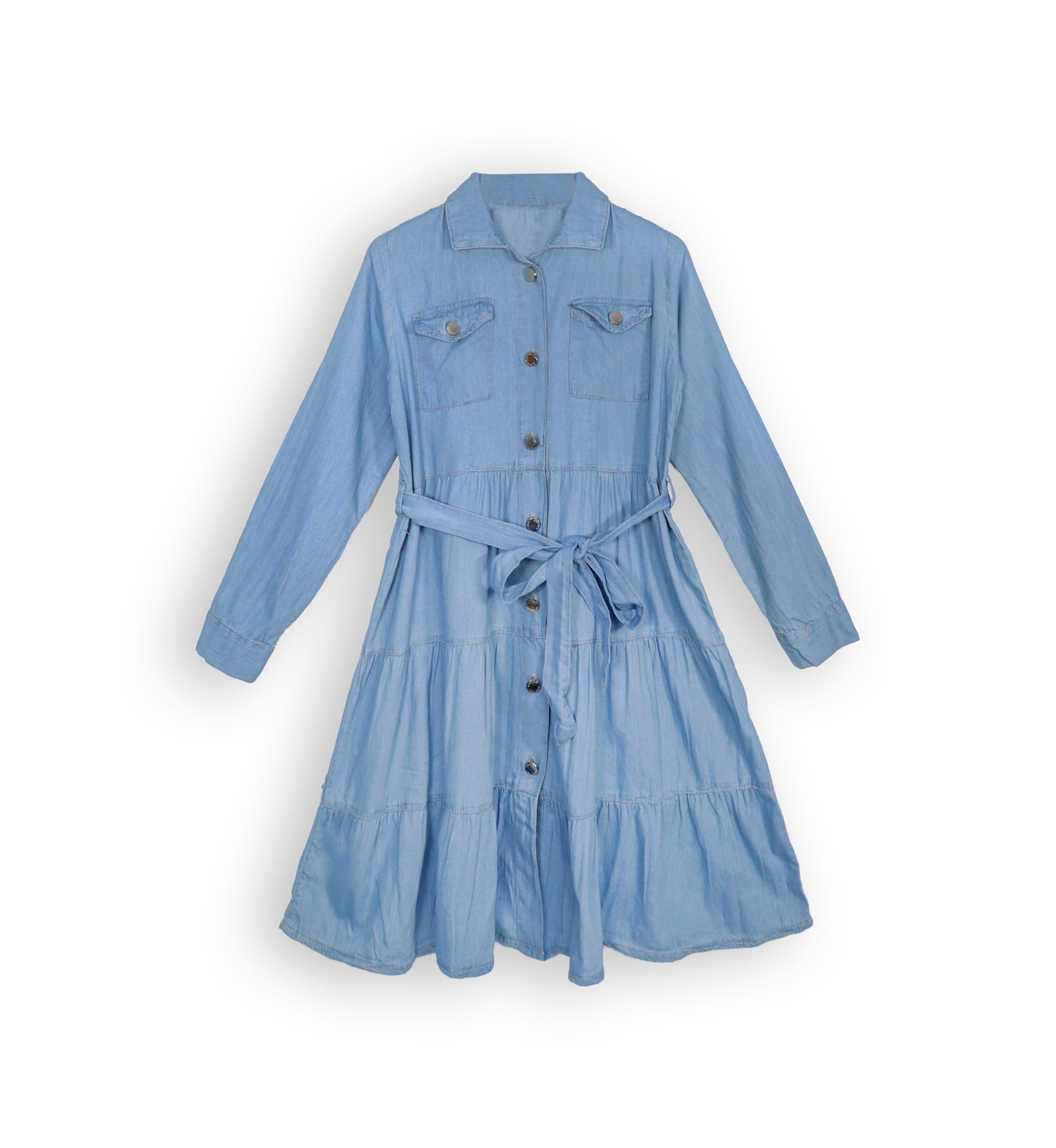 251234 SB Jeans Dress 251234 - Sky Blue 10-14 Years - Image 1