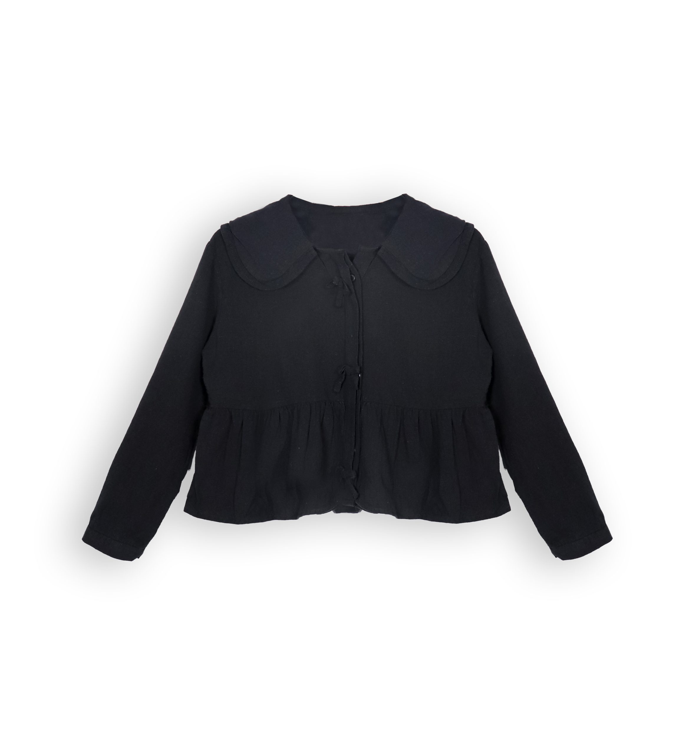 251262 BK Linen Shirt 251262 - Black 9-14 Years - Image 1