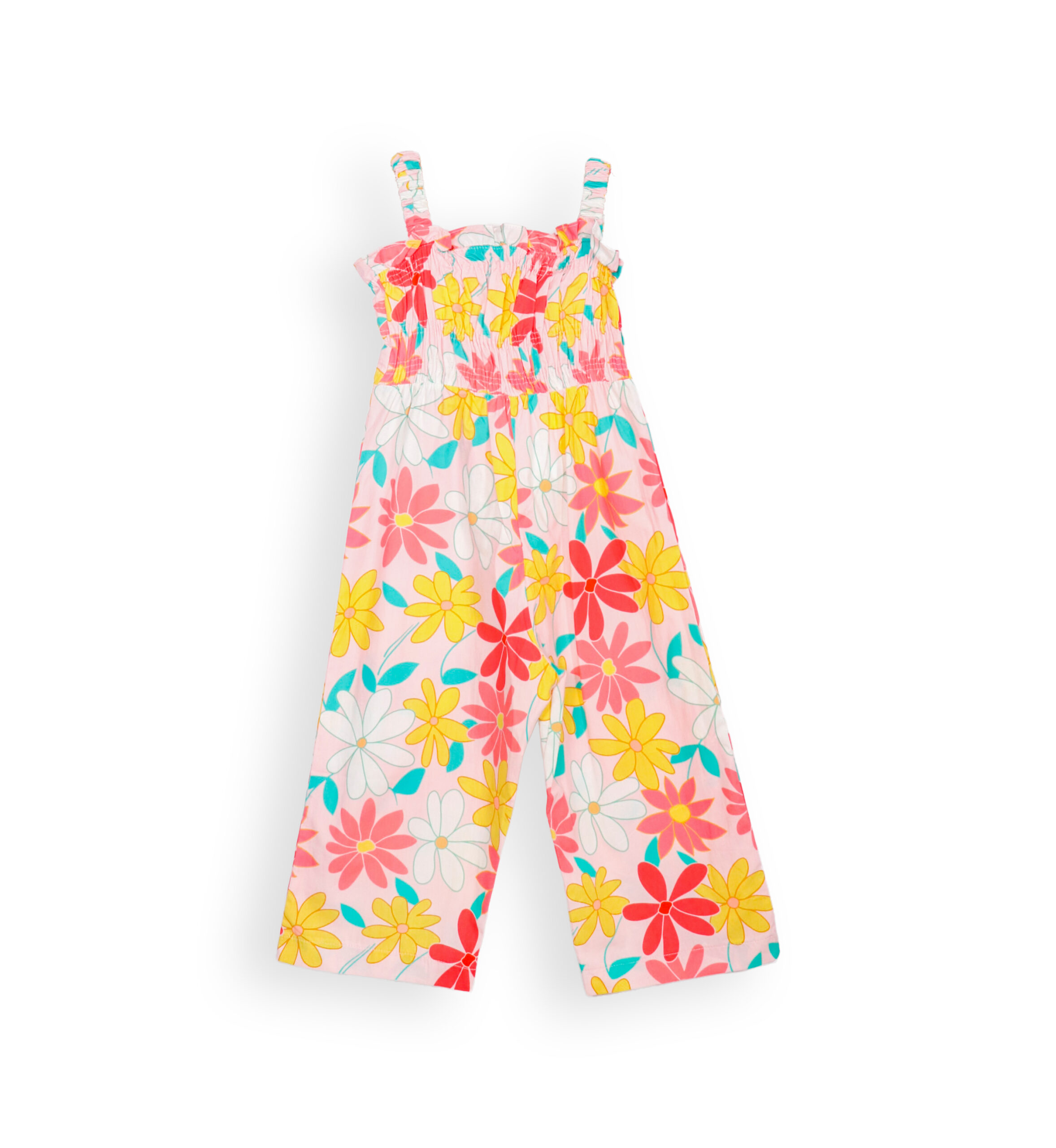 261242 PK Poplin Jumpsuit 261242 - Pink 2-7 Years - Image 1