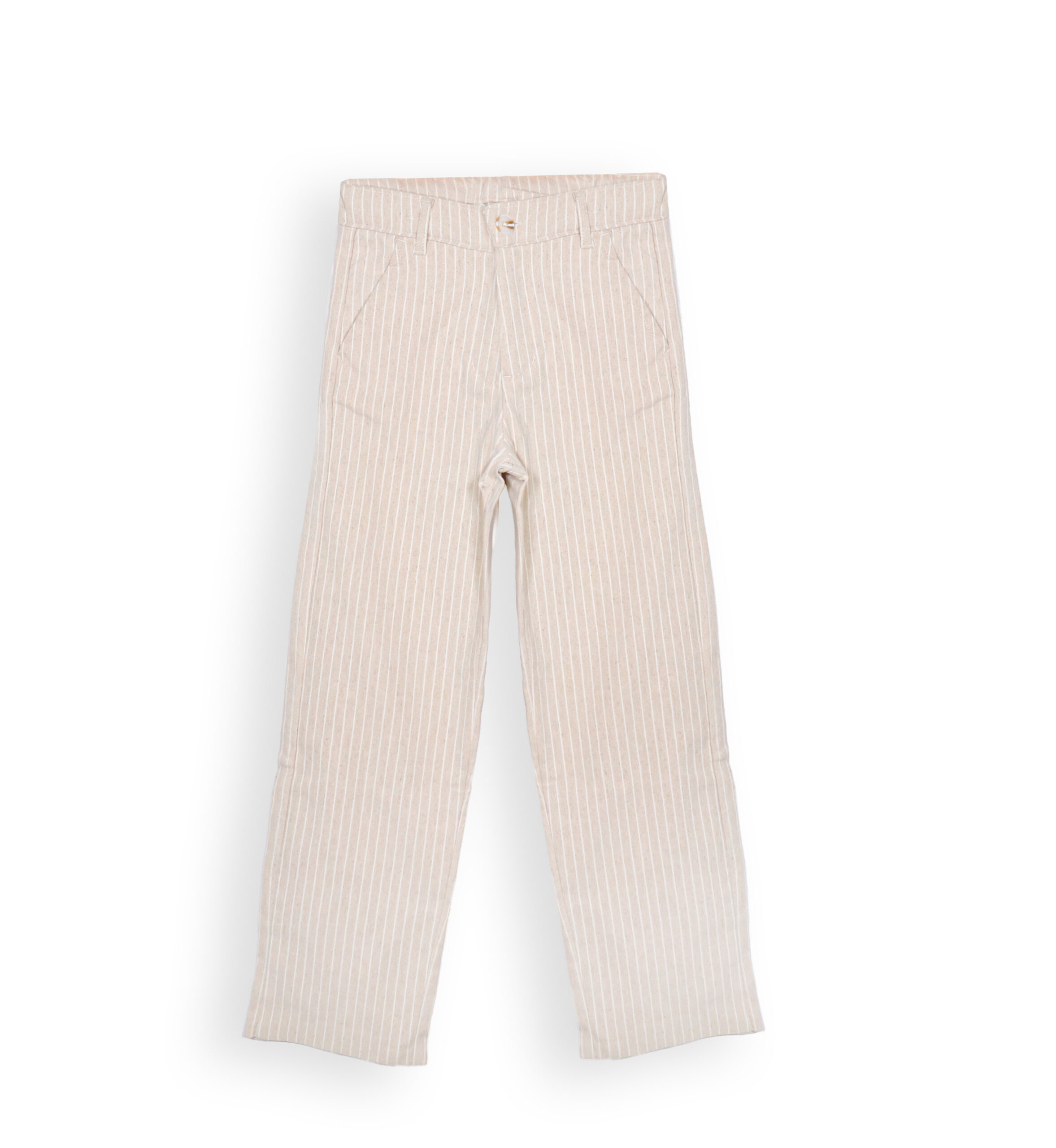 261256 BG Linen Pants 261256 - Beige 9-12 Years - Image 1