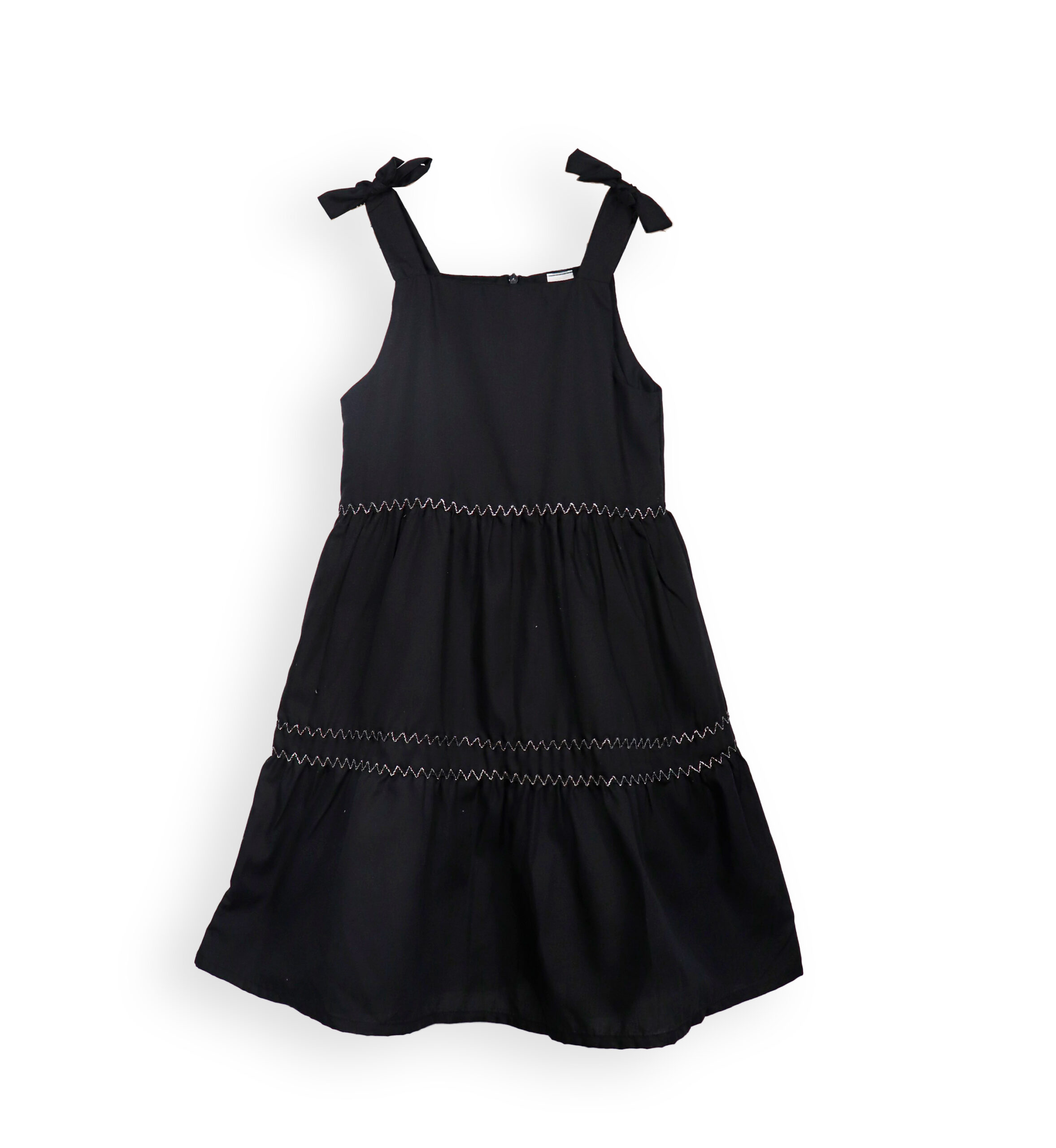261319 BK Rayon Dress 261319 - Black 8-10 Years - Image 1