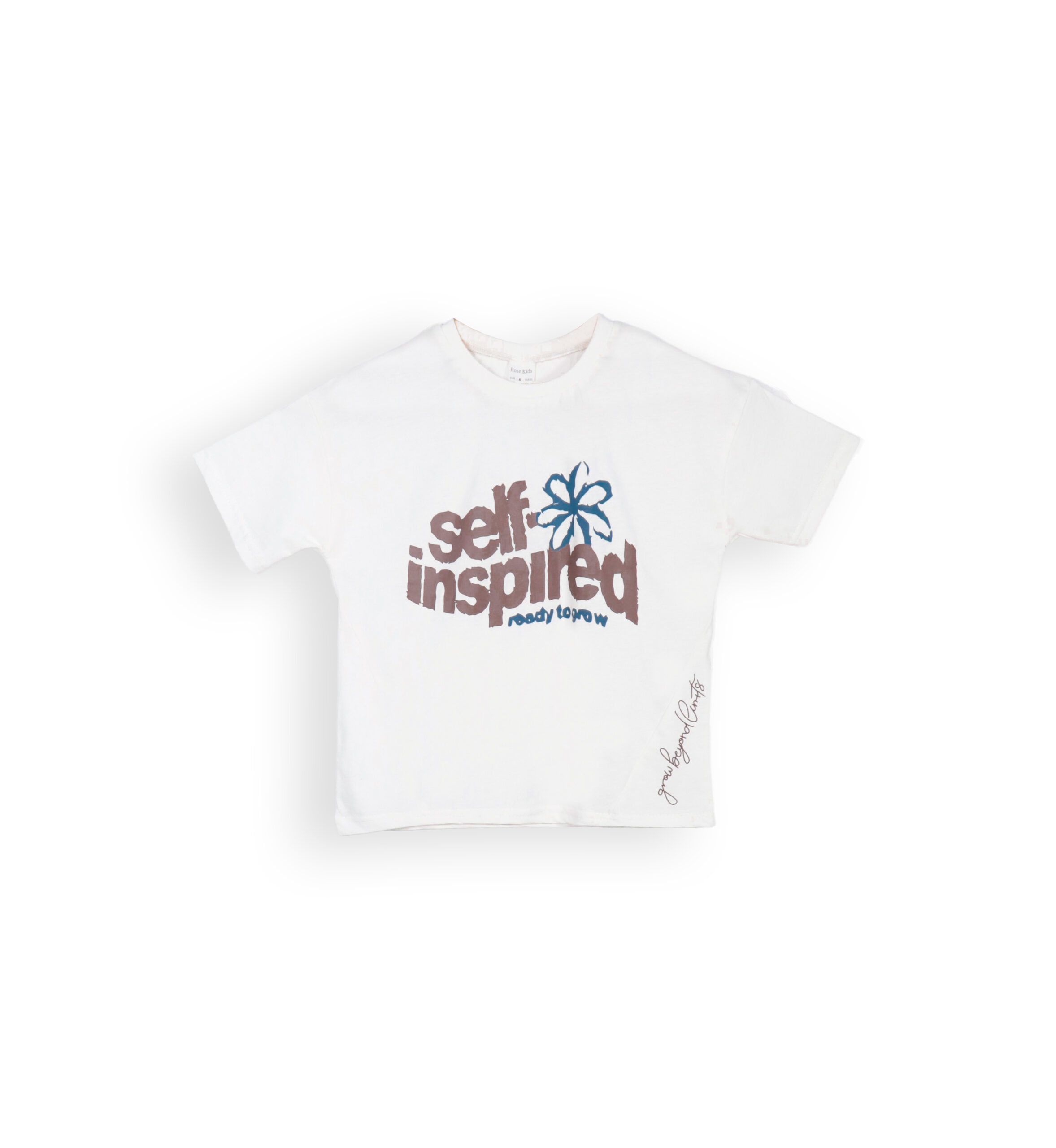 261327 OW Cotton T-shirt 261327 - Off White 6-14 Years - Image 1
